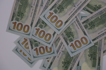 American Dollor, USD $ isolated with white background.