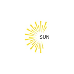 sun ilustration logo vector