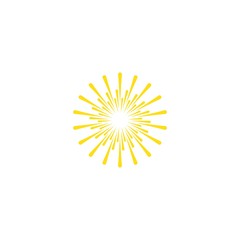 sun ilustration logo vector