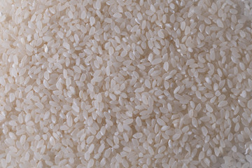 Basmati rice. Jasmine rice. Top view closeup.