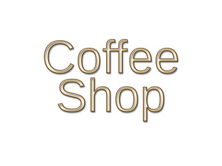 Coffee shop text