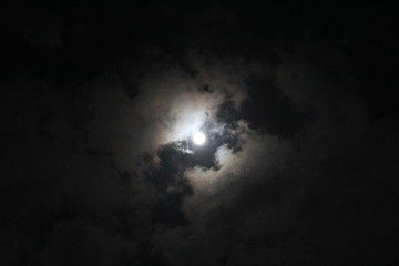 Obraz na płótnie Canvas moon and sky