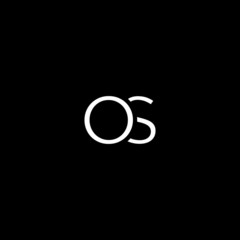 Creative unique minimal OS initial based letter icon logo
