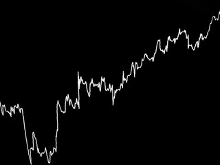 Horizontal lines of movement of the foreign exchange market on a black background.