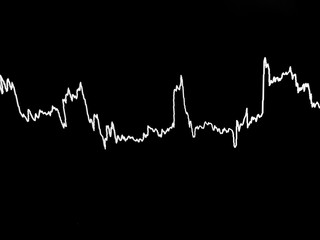 Horizontal lines of movement of the foreign exchange market on a black background.