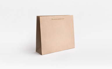 natural brown paper bag with kraft paper