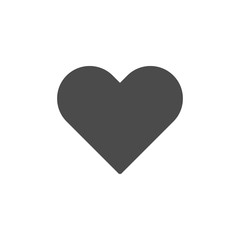 Heart glyph icon and romance element
