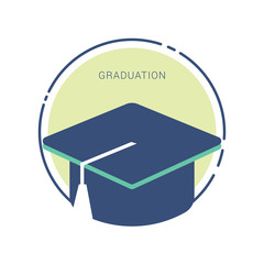 Graduation cap icon