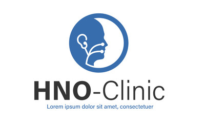 Obraz premium Ear nose throat clinic logo icon