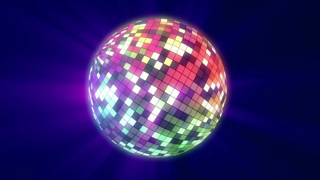 color disco ball