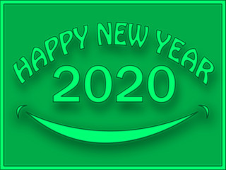 happy-new-year-bright-letters-on-light-green-background-with-smile-mojo