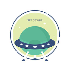 UFO graphic set in different styles
