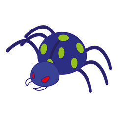 Isolated pointed bug vector design