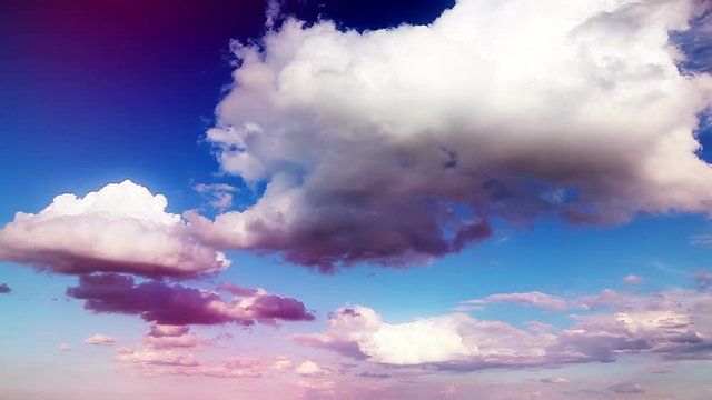 sky and clouds. timelapse
