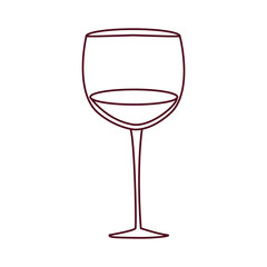 Isolated wine cup vector design