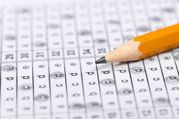 Fill in the answer sheet in the exam with a pencil
