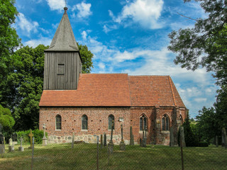 Fototapeta premium Kirche in Groß Zicker, Insel Rügen