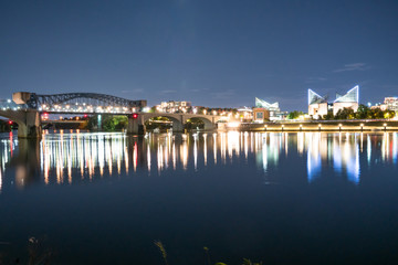 Fototapeta na wymiar Chattanooga, Tennessee Night Skyline