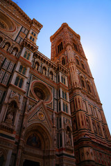 Fototapeta premium Front of the Cathedral of Florence