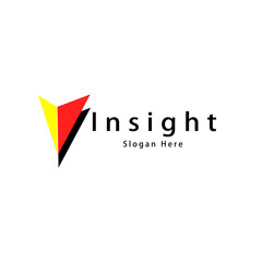 Modern simple logo design of Insight for your innovation,technology,web or education  business 