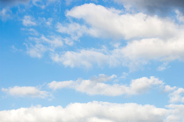 Obraz premium Bright blue sky with white clouds for background or wallpapers