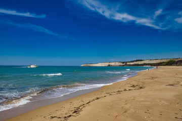 Eraclea Minoa beach Sicily Italy in spring