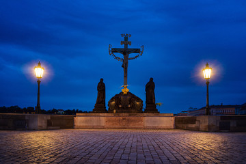 PRAGUE, CZECH REPUBLIC - July 25, 2017 : Charles Bridge in Prague, Czech