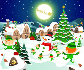 christmas party in the north pole