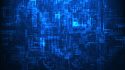 Abstract blue technology concept background. Vector illustration