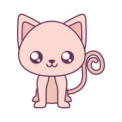 Cute cat cartoon vector design