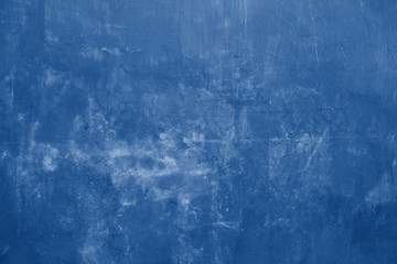 Blue color concrete wall background and texture design