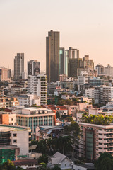Obraz premium Widok na panoramę miasta w Bangkoku, Tajlandia