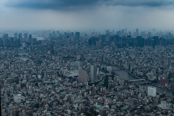 Obraz premium 雨の東京