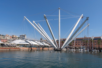 Obraz premium Bigo at Port of Genoa, Italy