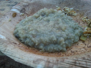 Paayasam in natural plate 