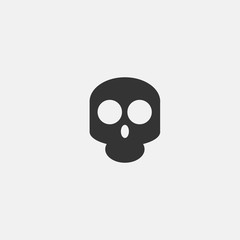 skull icon vector for web and graphic design