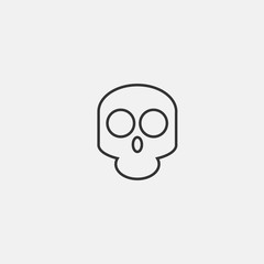 skull icon vector for web and graphic design