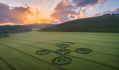 Crop Circle sunset.