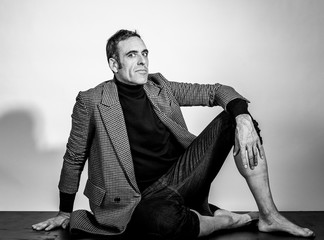 manteau mollets noir et blanc