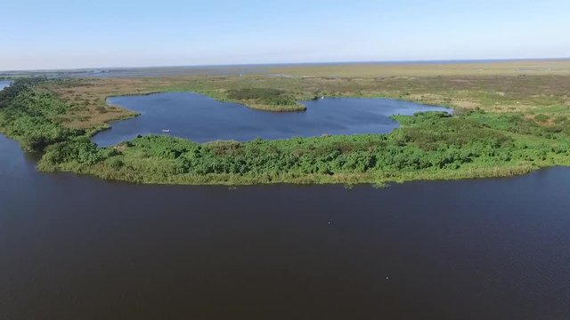 aerial view of Florida marsh