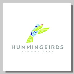 hummingbirds logo, can be used for logos website and company
