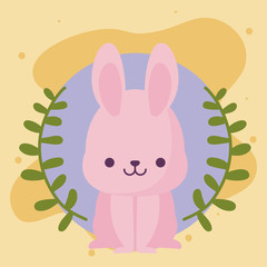 kawaii rabbit cartoon vector design