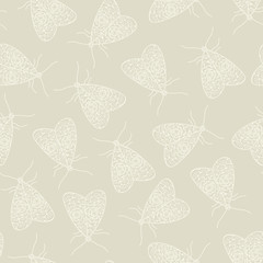 Vector Yellow Butterflies on Gold Background Seamless Repeat Pattern. Background for textiles, cards, manufacturing, wallpapers, print, gift wrap and scrapbooking.
