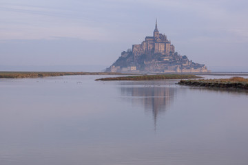 Le Mont Saint Michel in Frankreich Normandie