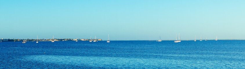 Obraz premium the peace river at Punta Gorda and Port Charlotte