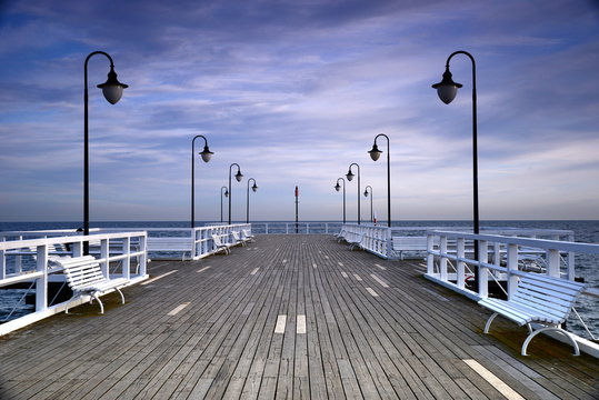Fototapeta pier on the sea