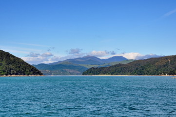Beach and shoreline at Abel Tasman National Park, New Zealand