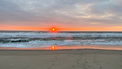 Sunrise on beach