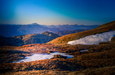 Winter hike up Ben Ledi, Scotland. 