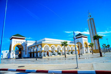 Moroccan mosque located in the city of Tangier